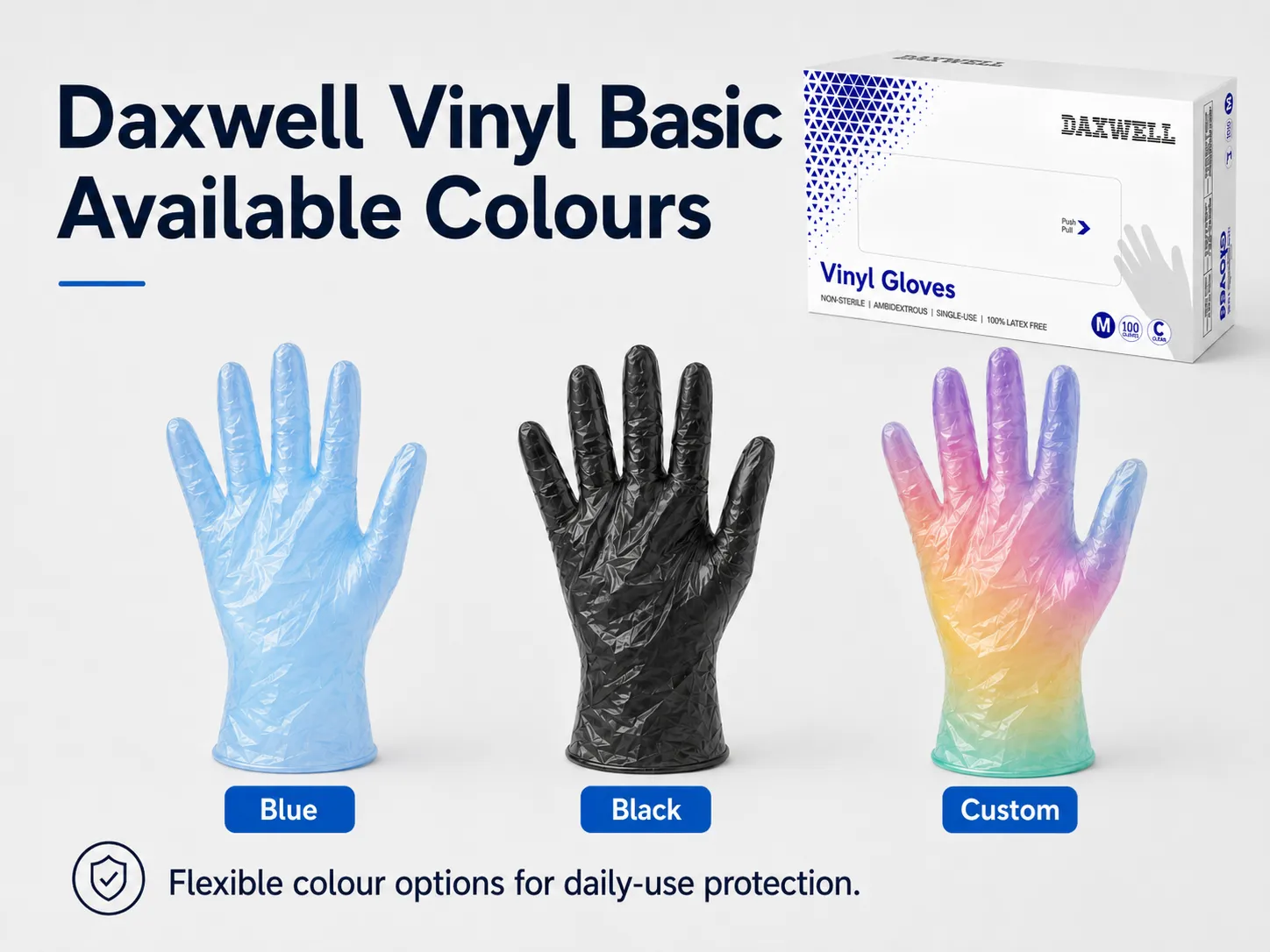 Vinyl Basic Gloves Glove Pair View