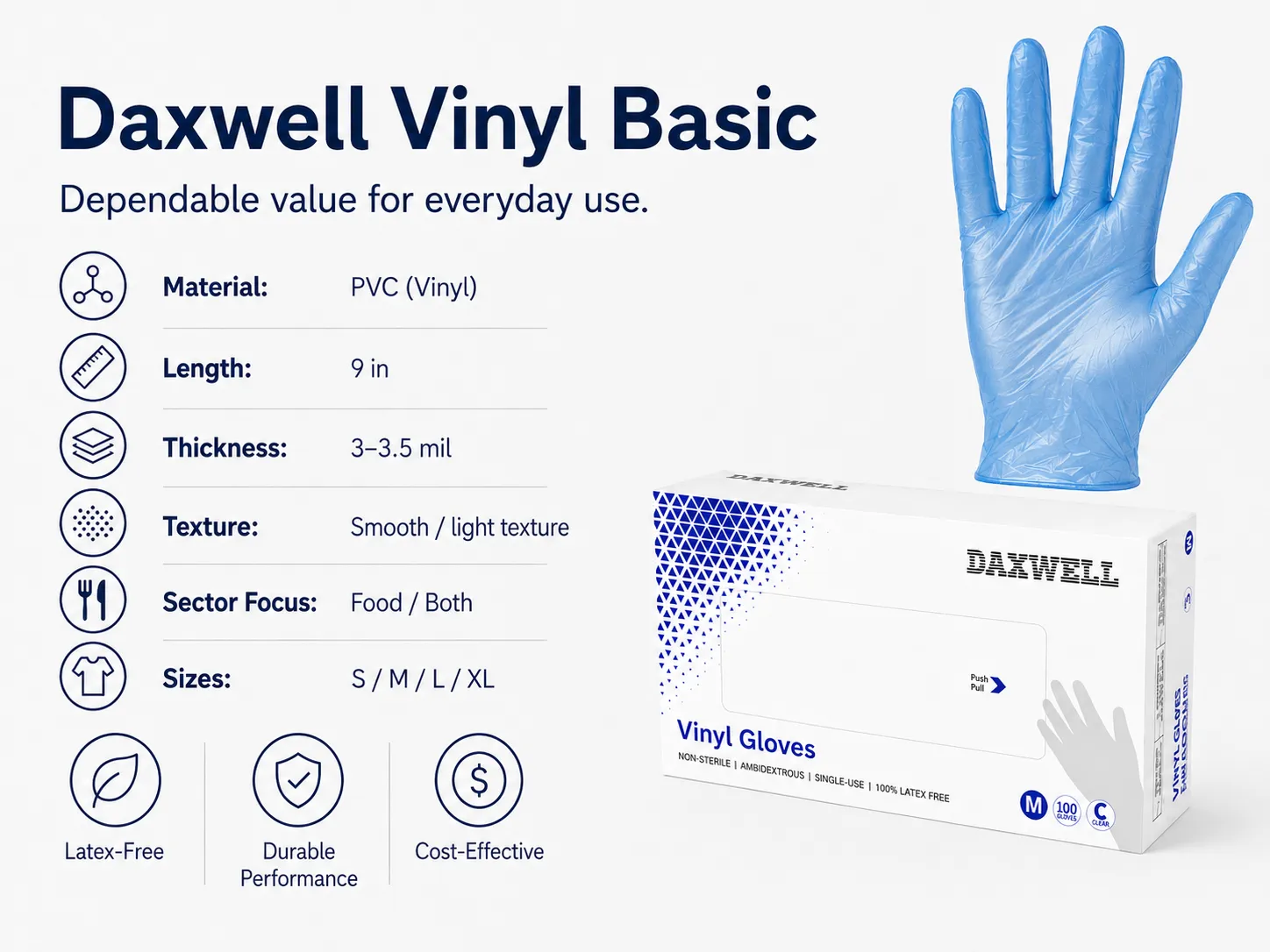 Vinyl Basic Gloves Application Demonstration